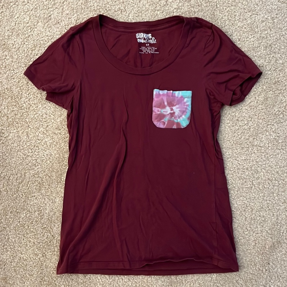 Soft maroon t shirt